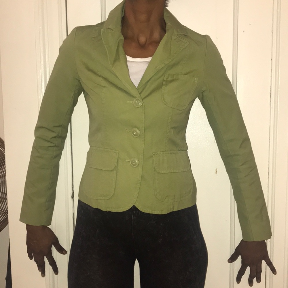 Old Navy Blazer Lined with Cute Polka Dots